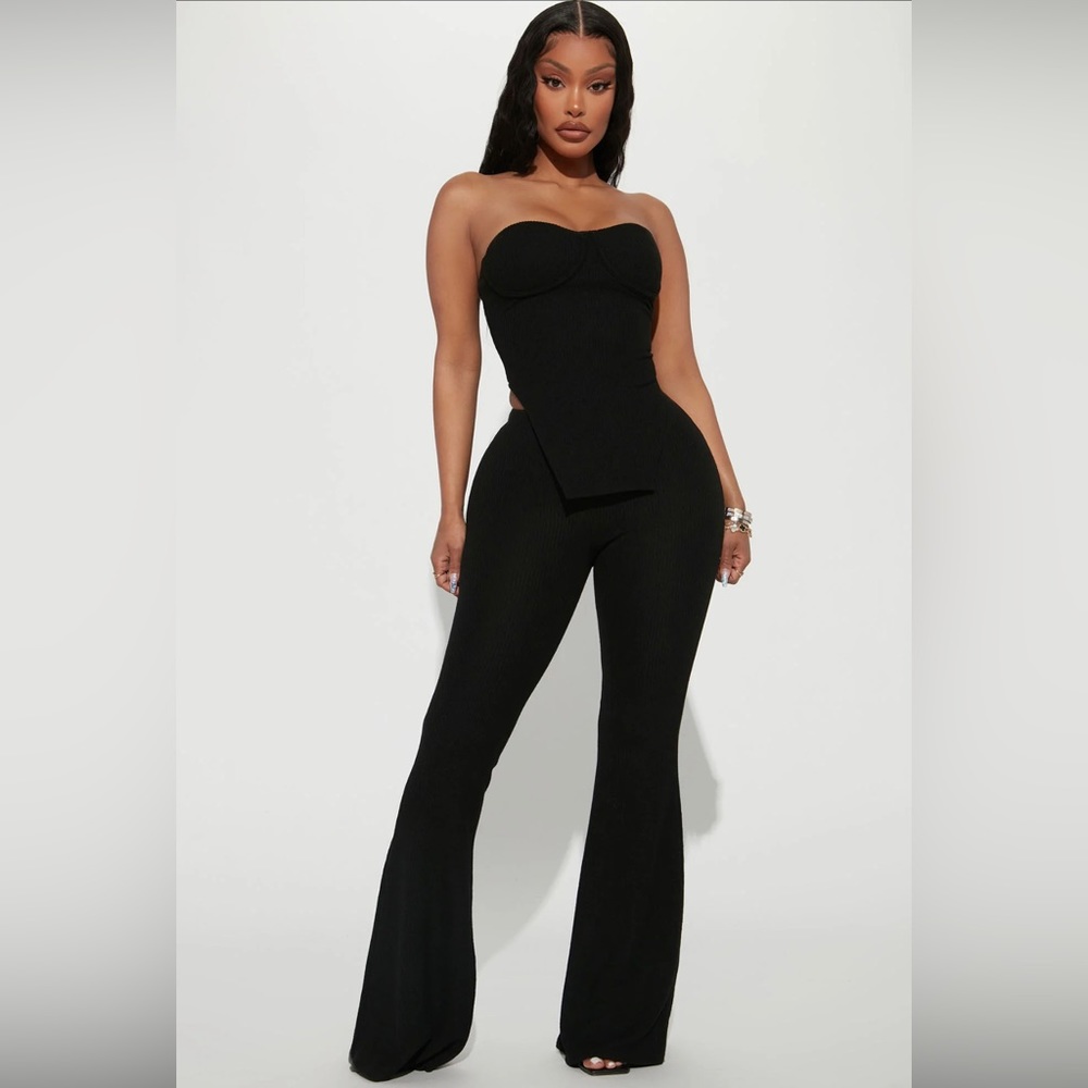 Ribbed pants set